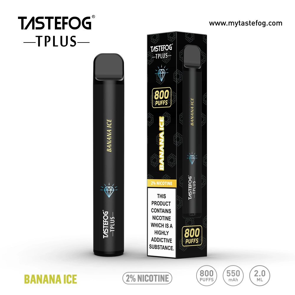 Tastefog Tplus Original Factory Wholesale 800 Puff Disposable Vape E-Cigarette