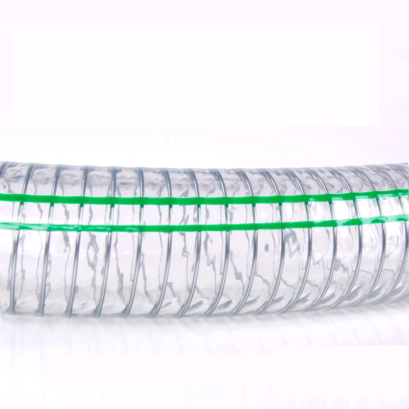 Professional Spiral Steel Wire Flexible Discharge Water Hose PVC Suction Hose