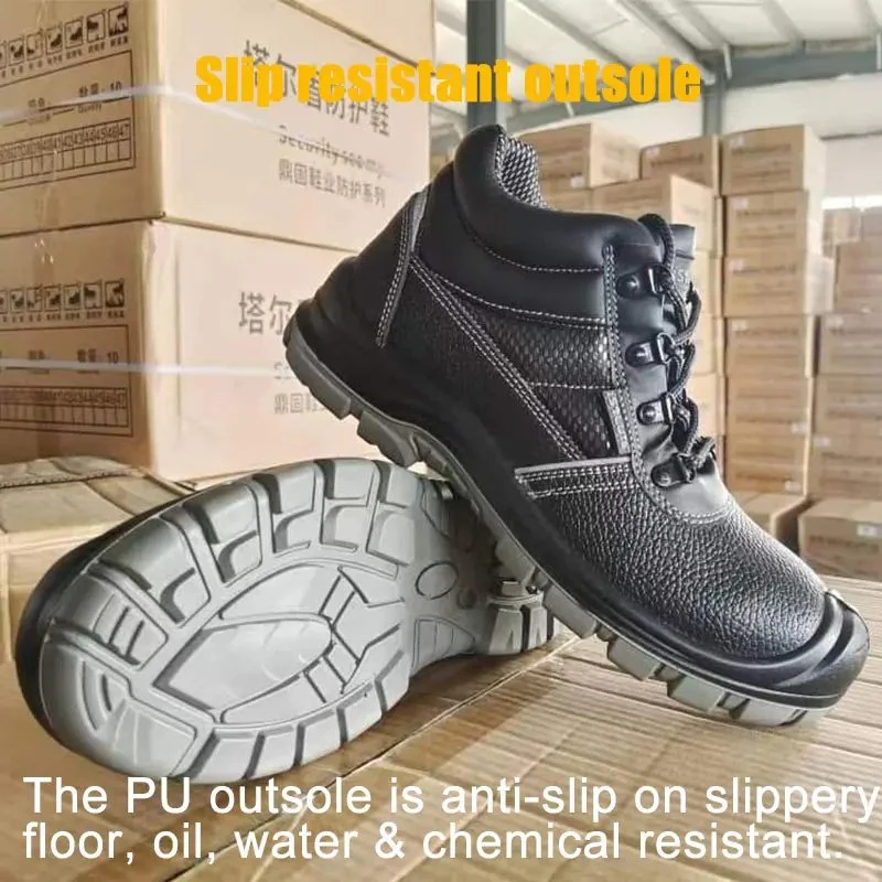 Customized S3 Sr Safety Shoes Genuine Leather Construction Work Boots Men Safety Footwear Steel Toe Safety Boots