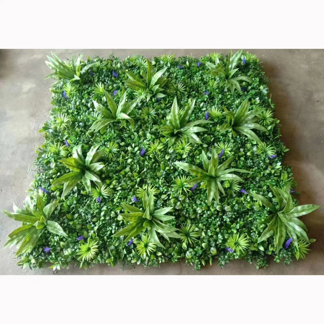 Accueil décoration de jardin de fleurs en plastique faux mur d'Herbe synthétique artificielle des plantes vertes