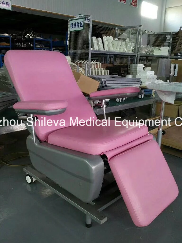 Adjustable Medical IV Stand Infusion Recliner Blood Chair Used Hospital Furniture