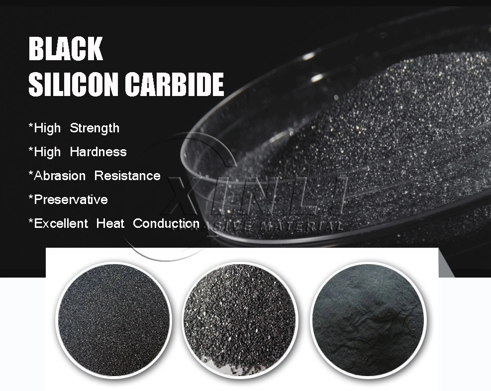 Le polissage et le sablage au jet de sable noir 10-6000 Maille de carbure de silicium