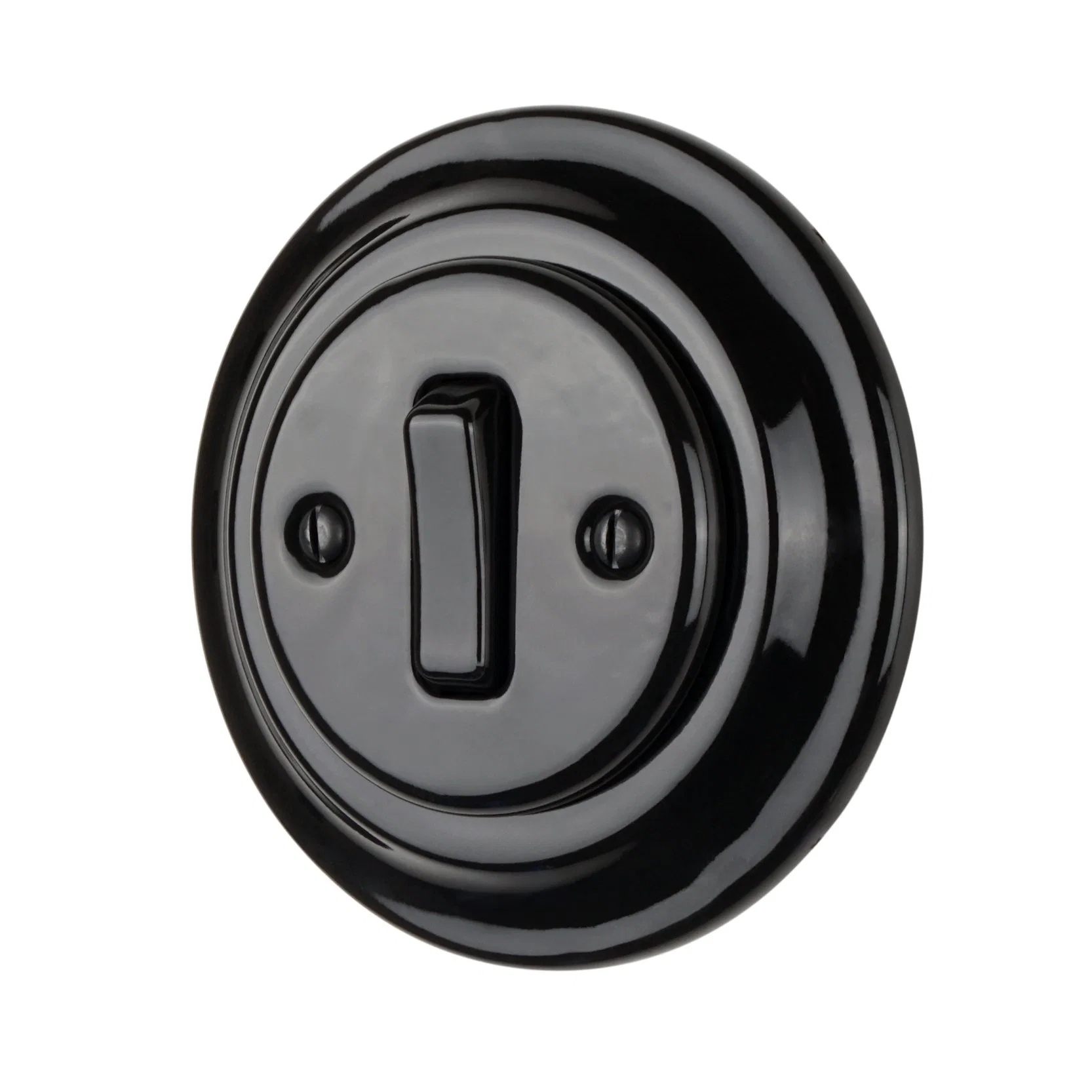 Interruptor de toque de botão Vintage em porcelana prática e resistente para controlo Luzes pendentes Ceramic Keruida