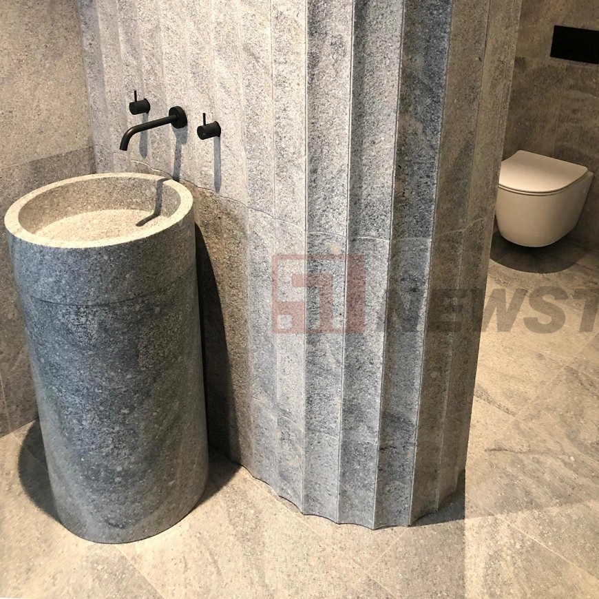 Custom Wall Applications Curve Fluted Marble Tiles Wall Panel 3D Natural Stone Flute Marble Tiles