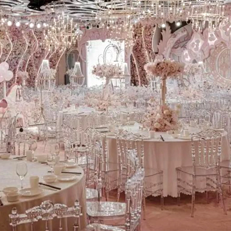 Acrylic Resin Plastic Kd Design Crystal Phoenix Event Wedding Chiavari Chair