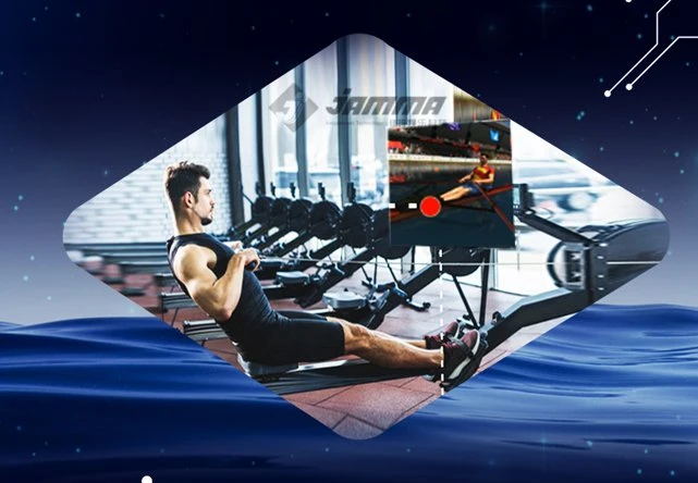 Sport en salle d'Aviron bateau intelligent du matériel de fitness club de remise en forme d'entraînement de la machine à ramer Game Center