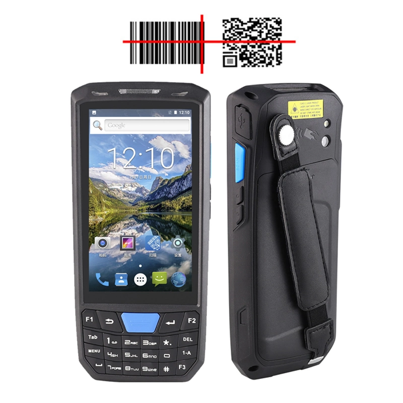 Inventario de almacén Industrial Rugged PDA 2D Código QR Handheld Código de barras Escáner Android