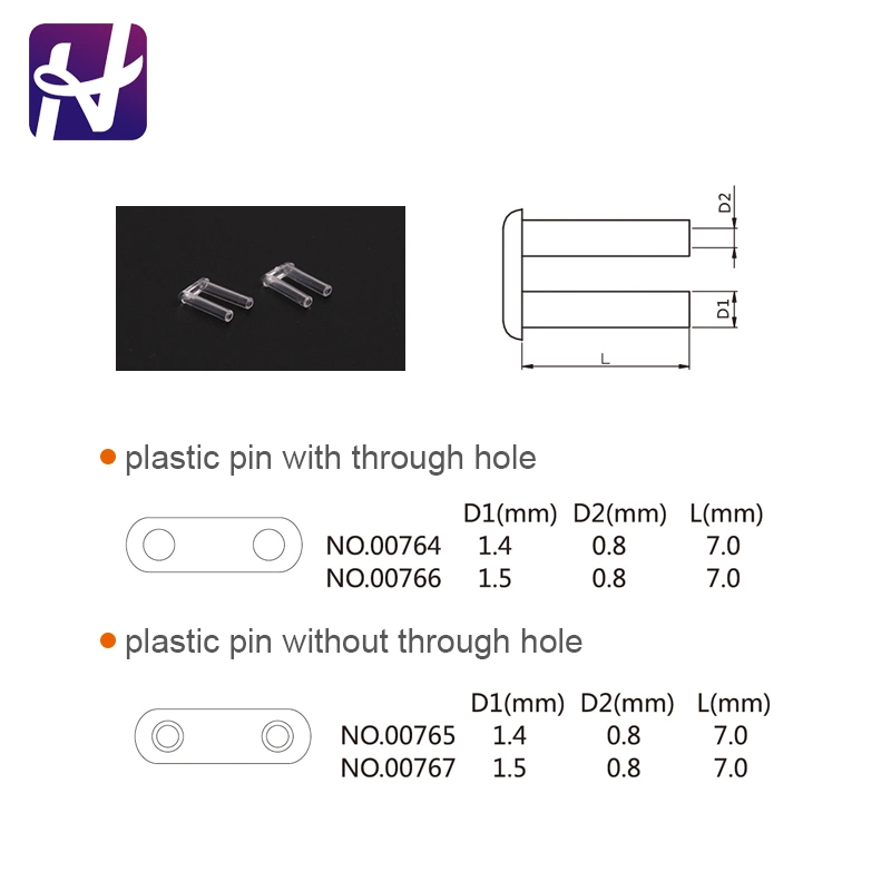 Eyeglass Frame Accessories- Washer, Cap, Plastic Pin