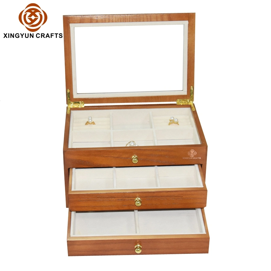 Factory Wholesale/Supplier Custom Packing Box MDF Gift Packing Box Wooden Boxes with Acrylic Glass