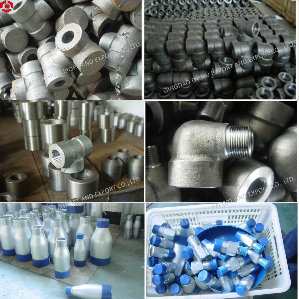 Hot DIP Galvanized 2000lbs 3000lbs 6000lbs 9000lbs Union Coupling Nipple Tee Elbow Caps High Pressure Forged Steel Pipe Fitting