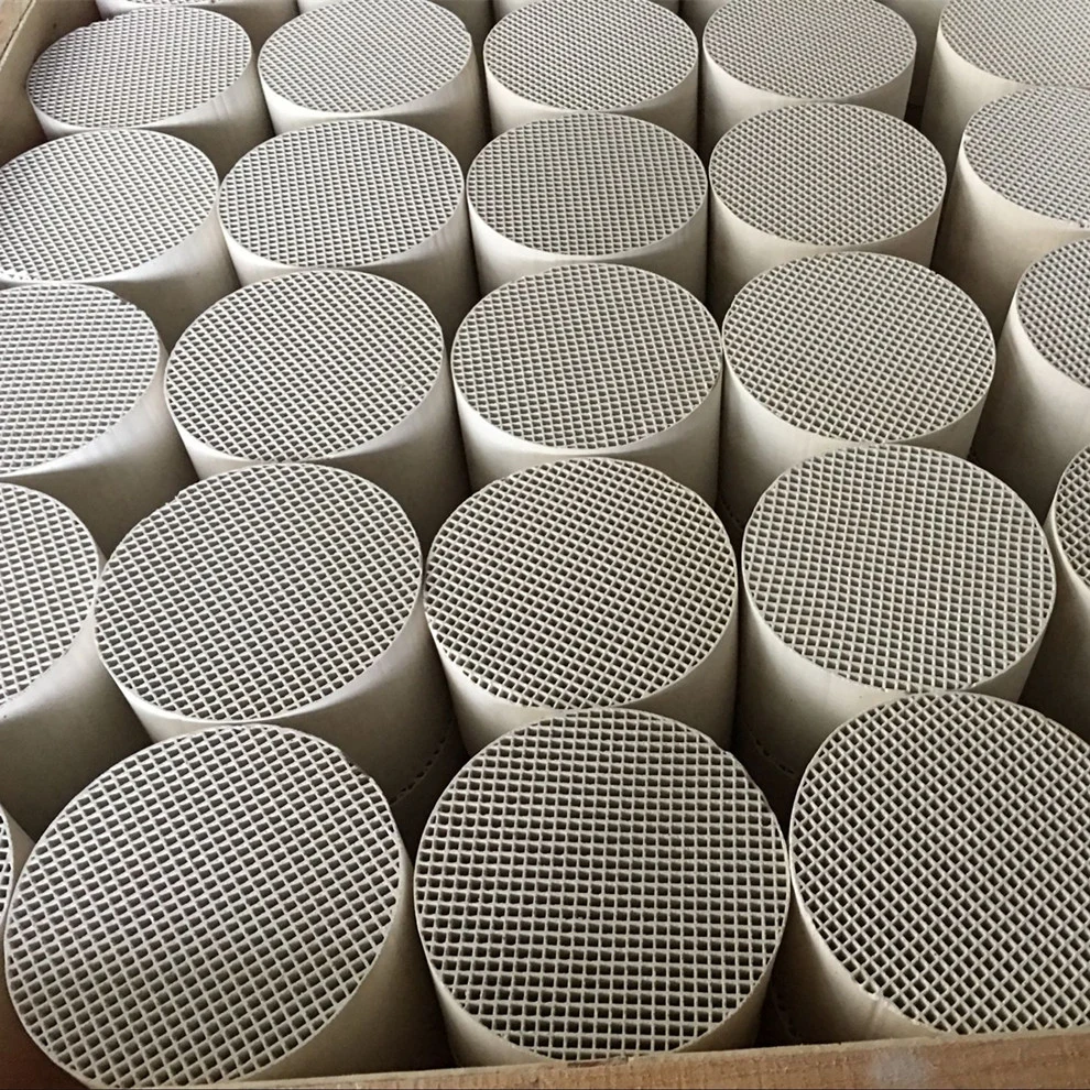 High Temperature Hexagon Holes Cordierite Honeycomb Ceramic Heat Exchanger Monolith Blocks for Air Condition System