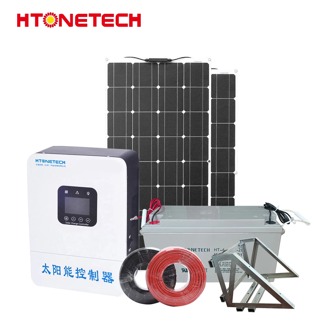 Htonetech 5000W 5kw 5 kW Solarpanel-System Home off Grid 30kw Fertigung China 10kw 15kw 20kw 67kw Solarenergie System für Gewächshaus