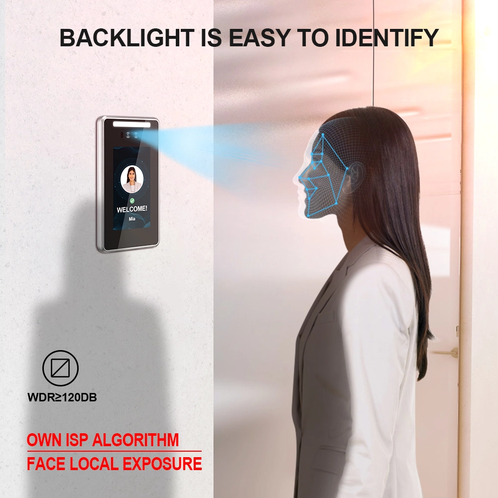Thermal Built-in Card Reader Facial Recognition Access Control System Device with Wiegand