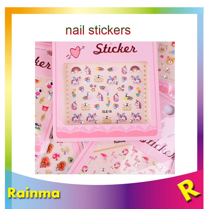 3D Design Nail Stickers for DIY and Decoration Gift Supply