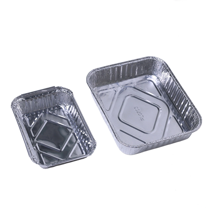 Wholesale/Supplier Lunch Food Box Disposable Airline Aluminum Foil Container