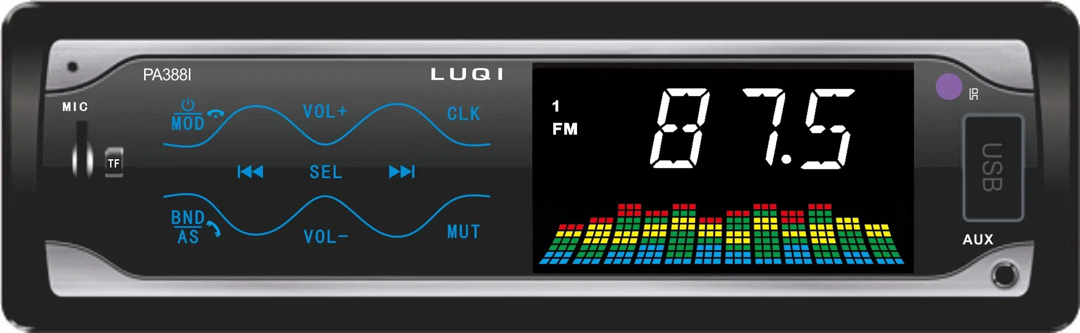 Affichage LCD 3 pouces de toucher le bouton Voiture Lecteur MP3 AUX-dans le Bt autoradio