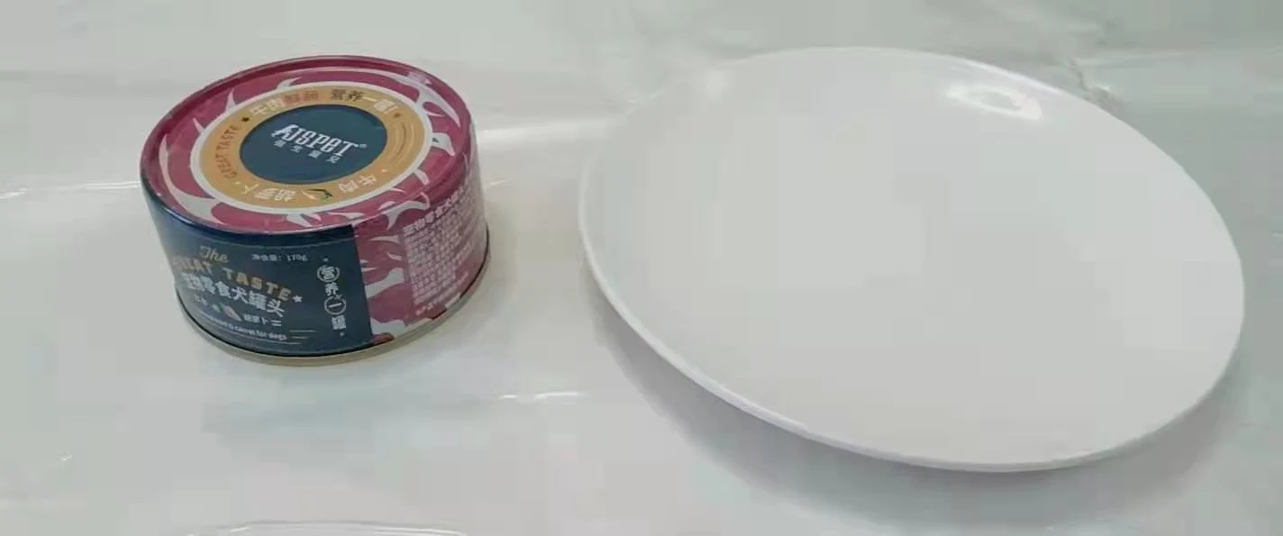 Konserven Snacks Wet Tin für Animal Dog Feuchtfutter Feuchtes Produkt Tierprodukt Rindfleisch und Karotten Geschmack