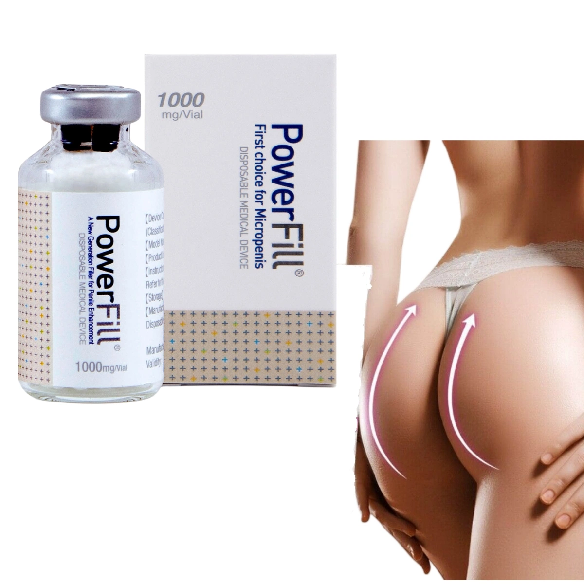 High Quality Powerfill 1000mg Body Use Plla Injection Buttock Filler Poly Lactic Acid Bottock Lift Face Anti Aging