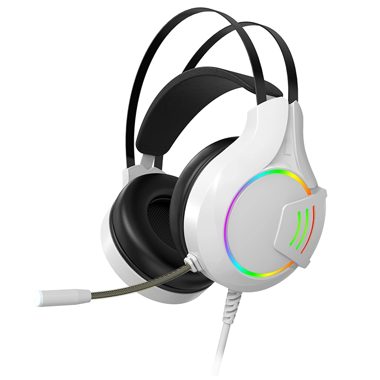 Best Selling Gh-09 7.1 Stereoscopic Game Sound RGB Lighting Effects E-Sports Gaming High Quality Headband Headphones