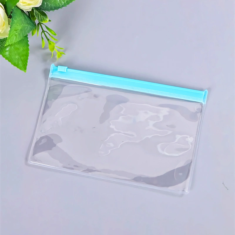 Stationery A4 Transparent Storage File Bag Clear Plastic PVC Zipper Bag