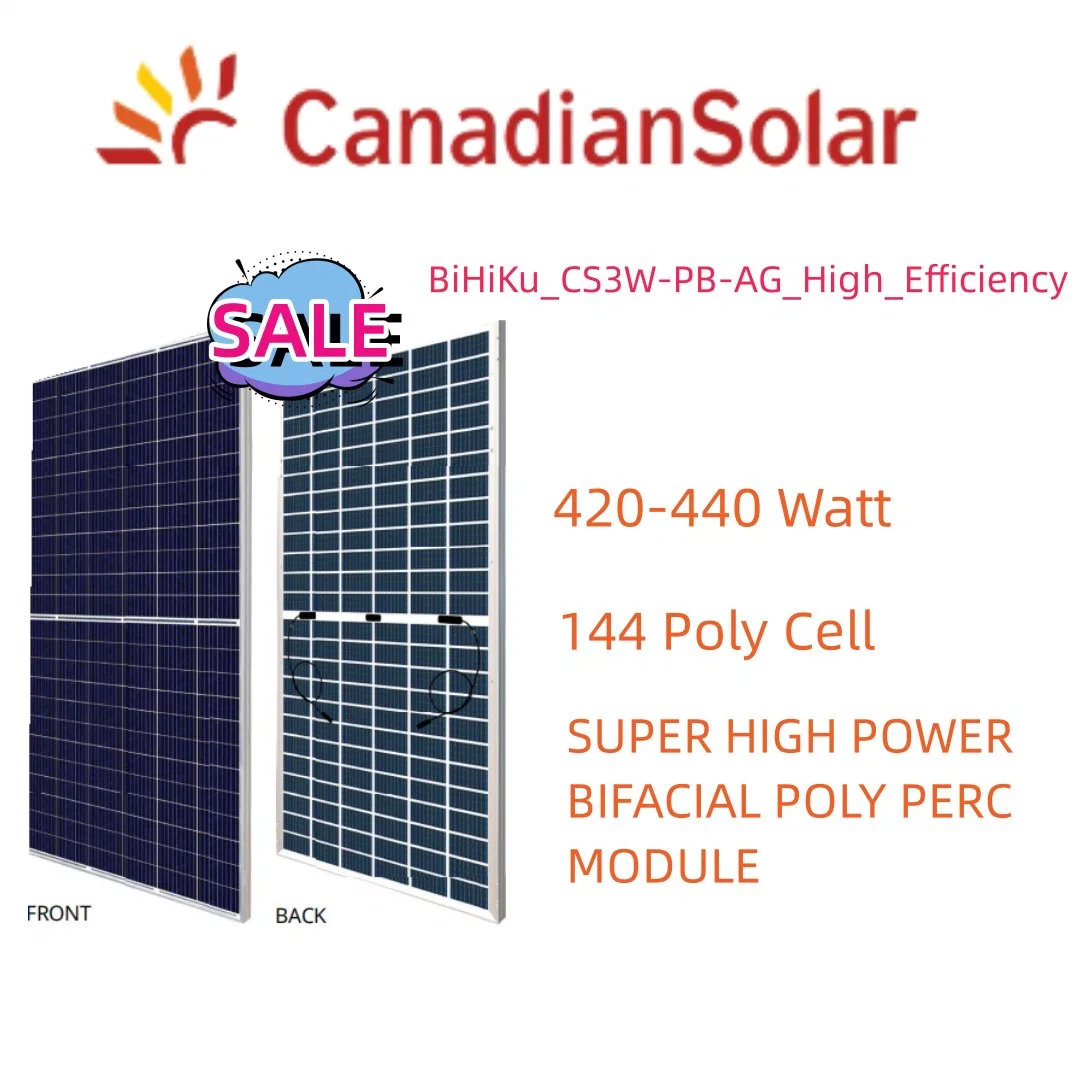 A Grade Cheap Solar Panels 400W 420W 440W Polycrystalline Amorphous Silicon Photovoltaic Module Solar Panel
