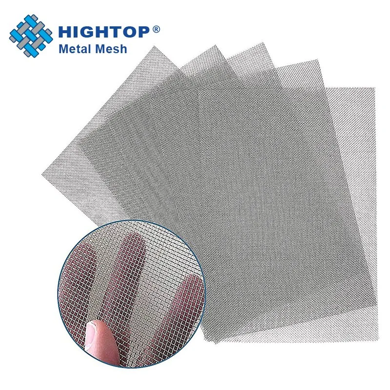 2&times; 2 10X10 20X20 50X50 100X100 Mesh 10 80 150 180 1000 Micron Stainless Steel Square Woven Wire Mesh Filter Cloth for Filtering