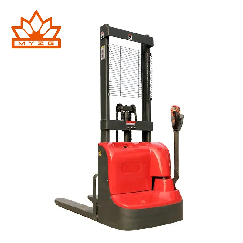 New 1.5 Ton Rider Type Narrow Aisle Electric Pallet Stacker Forklift