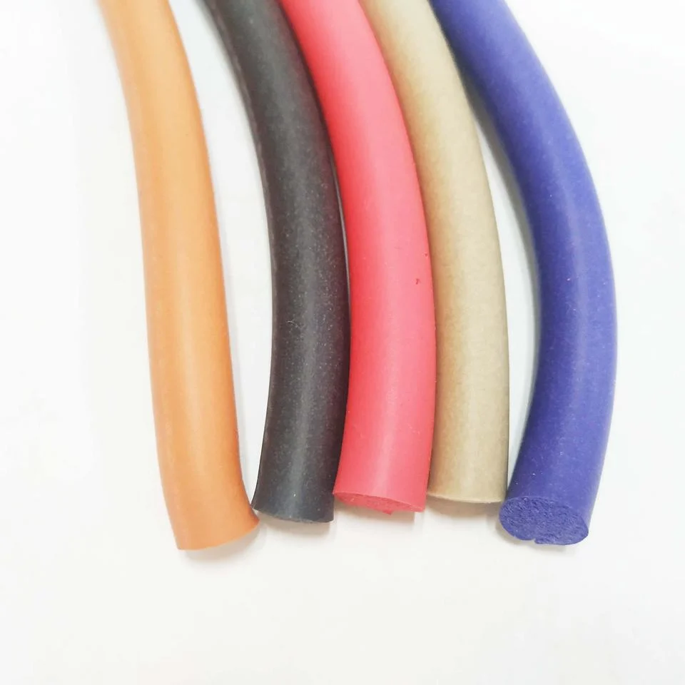 Colorful Small Size Round Foam Silicone Seal Round Silicone Rubber Sealing Strip