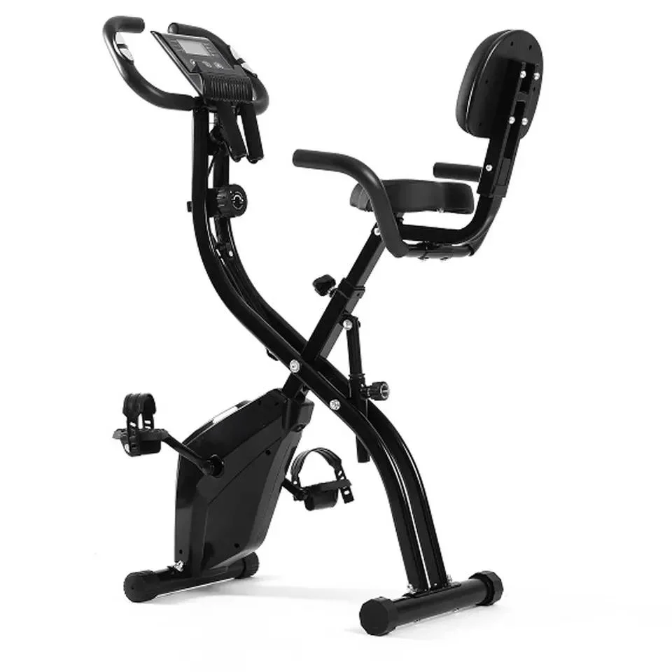 Bicicletas de exercício reclinadas para interior de bicicleta 3 em 1 com níveis ultra silenciosos de 10 Bicicleta de exercício retrátil magnética com sensores de ritmo cardíaco