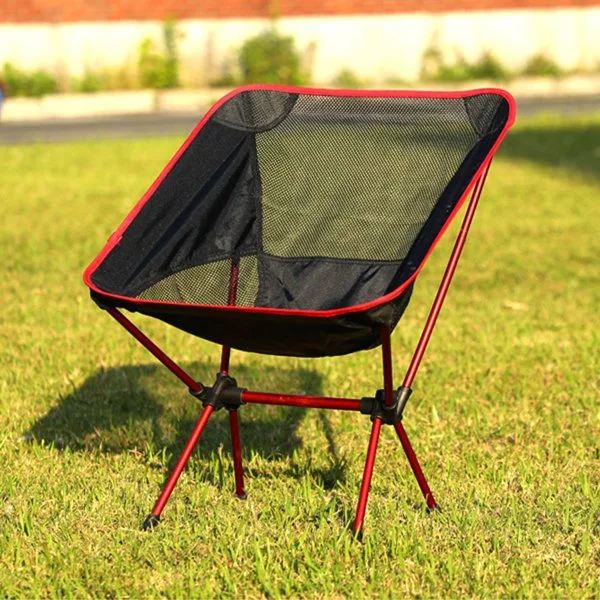 Nueva silla portátil inflable con asiento de aire y respaldo Para el tiempo frío Camping Moon Chair con Postes de aluminio