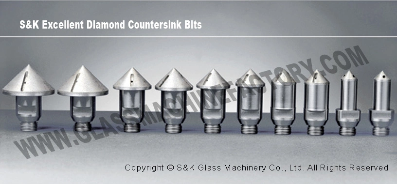 Cabezal de perforación al diamante de cristal de Sanken Herramientas de perforación de vidrio
