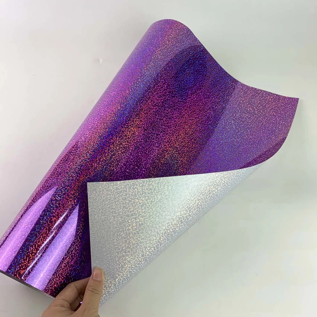 Korea Hologram Heat Transfer Flex/Flim/ Vinyl for Garment/Clothes Printing Cdh-05 Violet