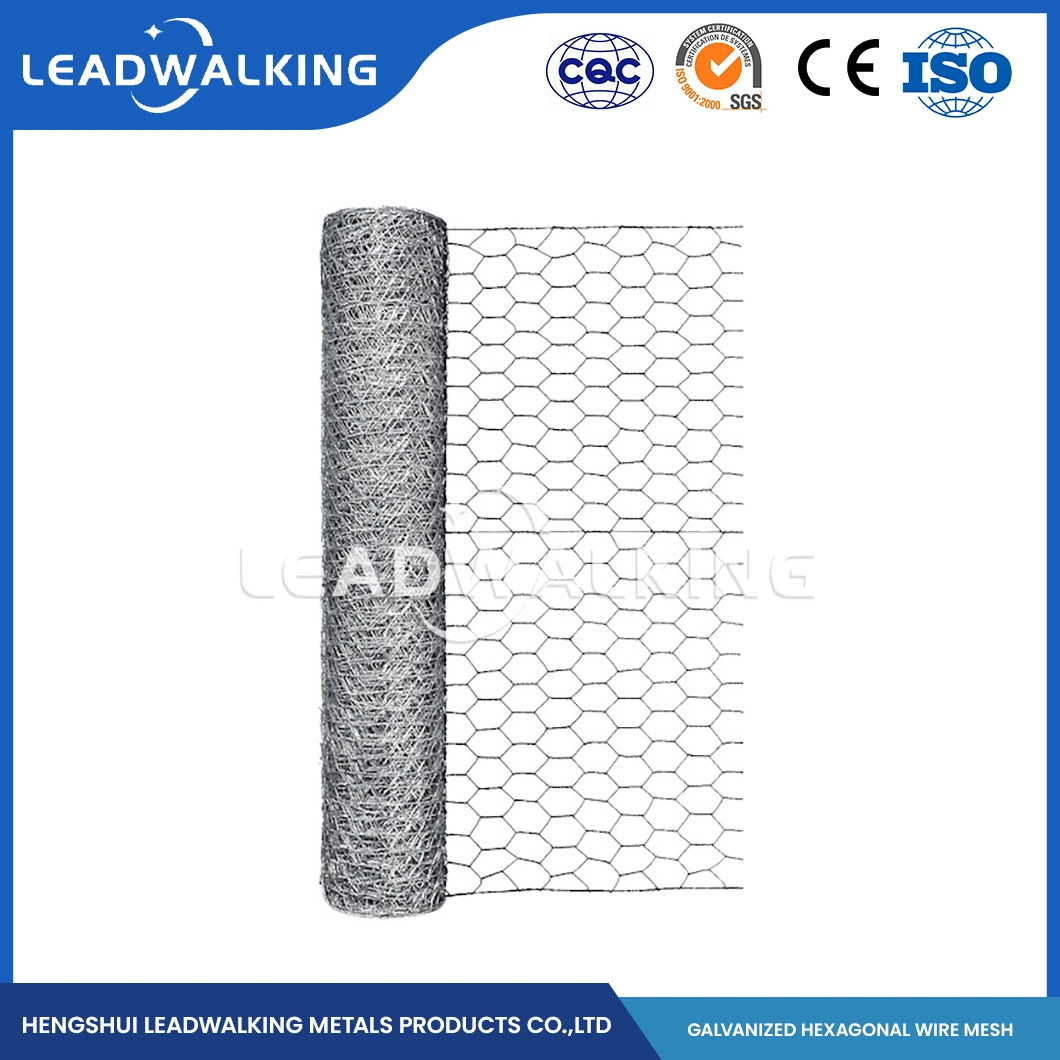 Leadwalking China alambre de pollo malla tamaños fábrica alambre de cobre material Malla de 3/4 pulgadas de Red Hex Galvanizada