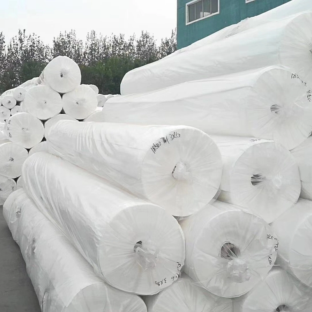 No Tejido de poliéster tejidos geotextiles precio de fábrica