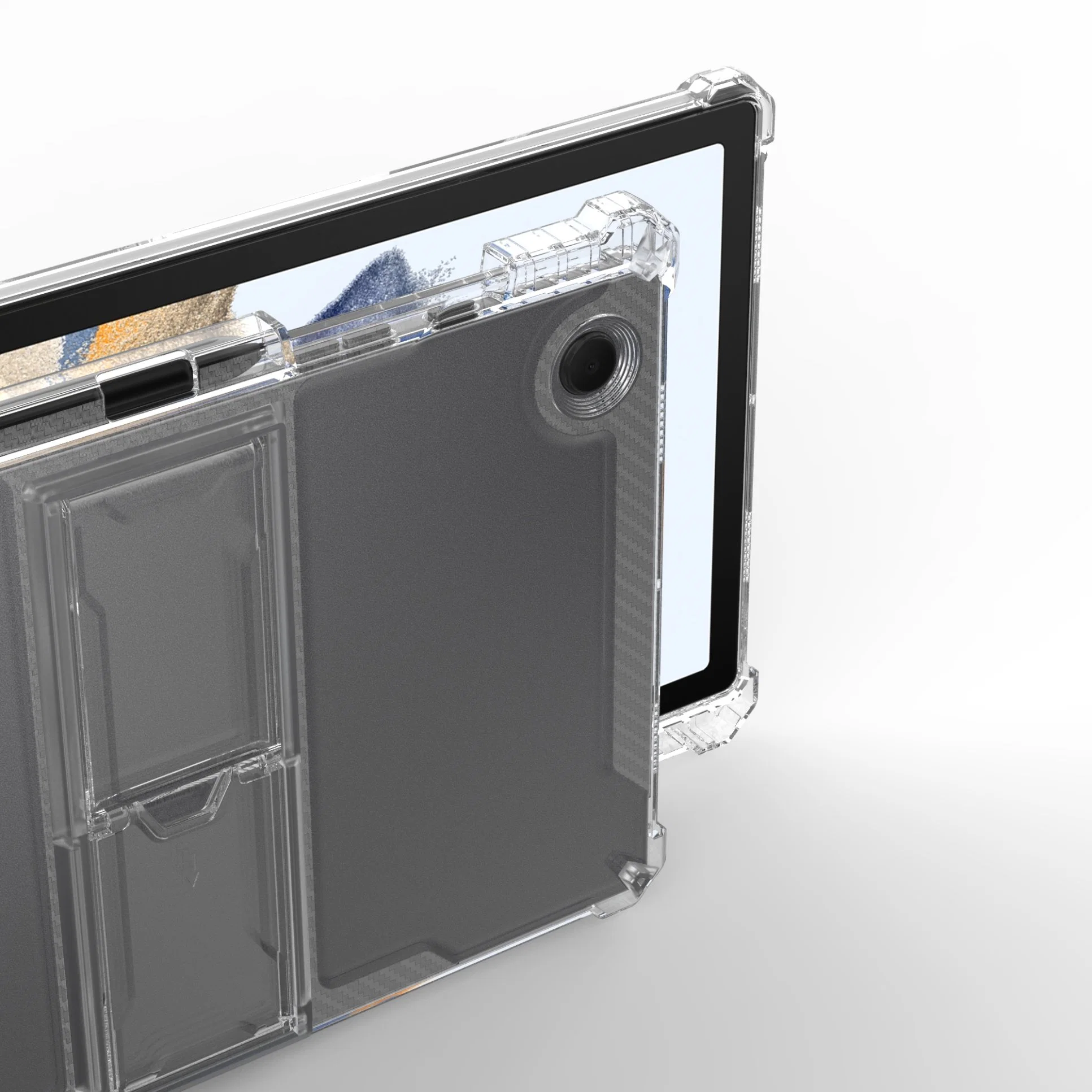 Cubierta de la tableta Kickstand para Huawei Matepad 10,4 pulgadas TPU a prueba de golpes Estuche con ranura lápiz para honor V7 V6