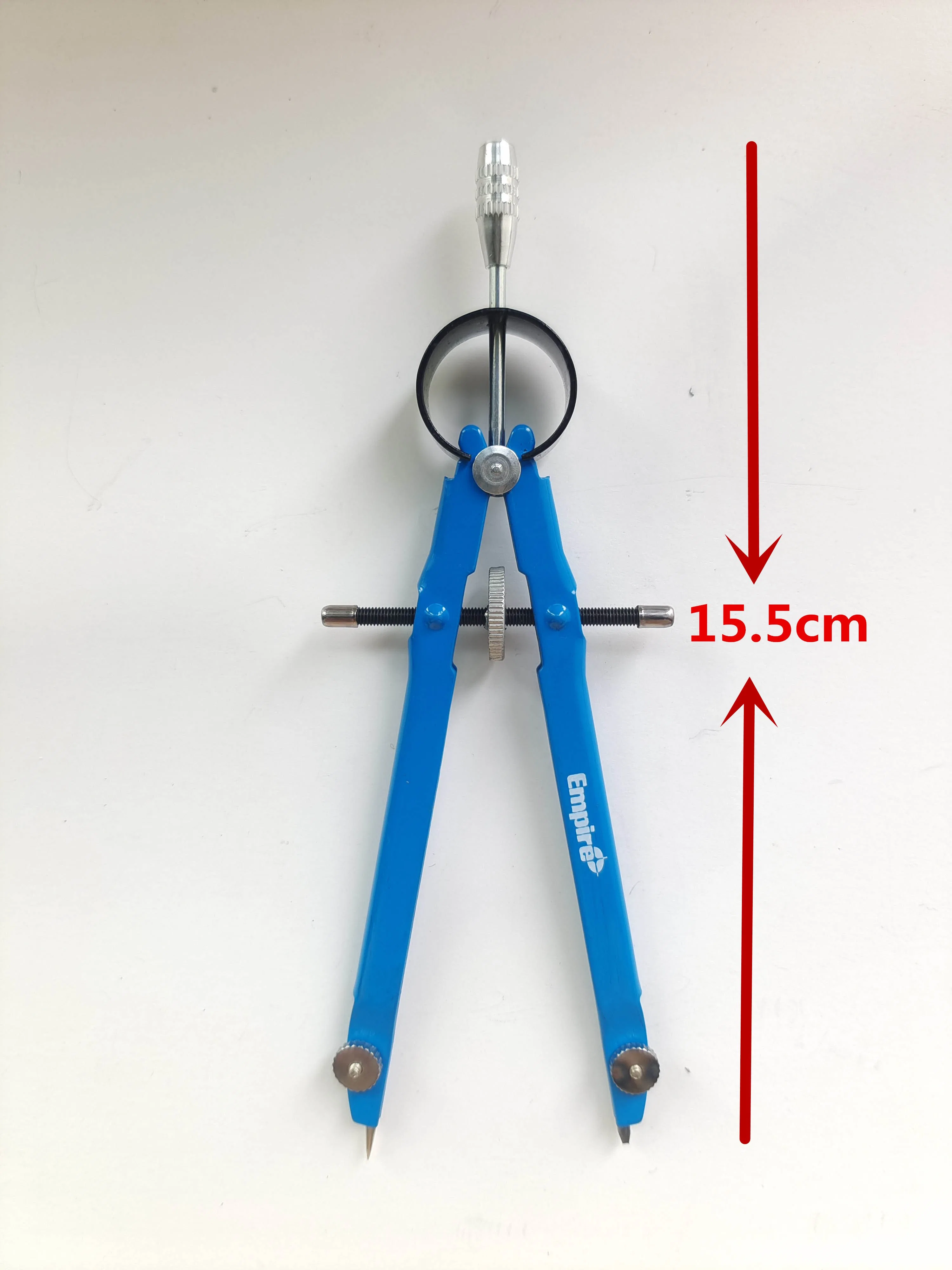 Metal Drafting Spring Bow Compass with Wheel