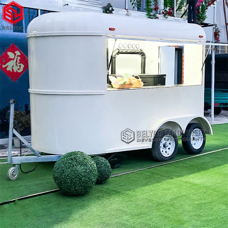 Mobile Bars helado Vintage Horse remolque Food Carts Trolley Kiosco de camiones