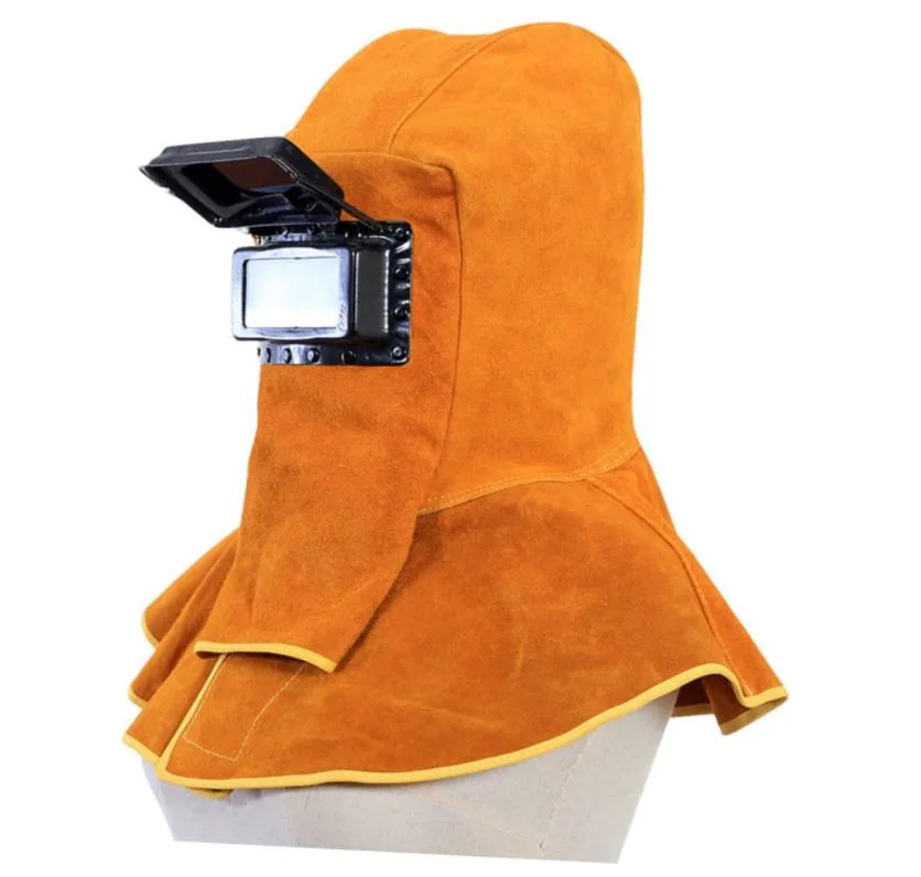 Welding Mask Neck Protector Hat Helmet Leather Protector Comfortable Welding Hood Welding Helmet Leather Welding Work Hat