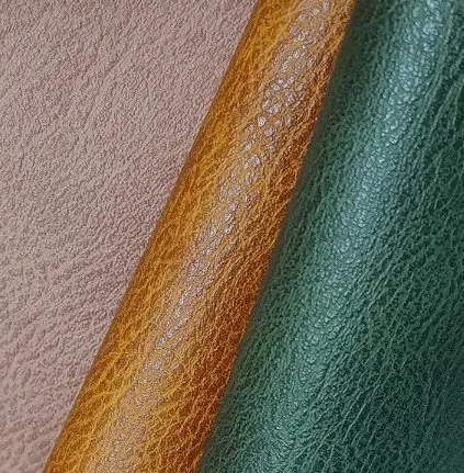 Factory Customized Soft Vinyl Fabric Synthetic Leather Artificial Leather Material for Bags Furniture and Sofa and Chairs