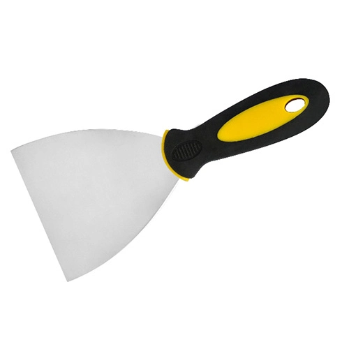 Top Quality 2inch Rubber Handle Stainless Steel Mirror Polishing Blade Sharp Edge Scraper Putty Knife