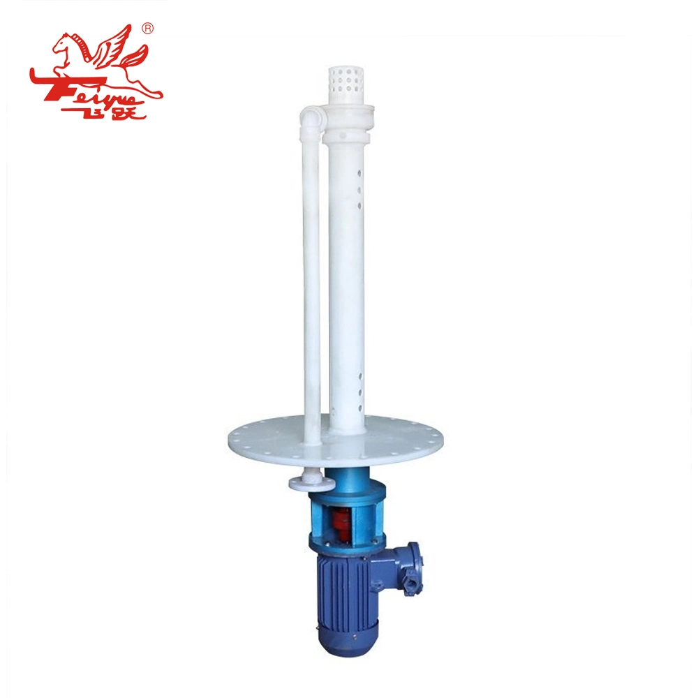 Fys Vertical Submerged Pump Engineering Anti-Corrosion Liquid Sewage Fluorine Plastic Pump