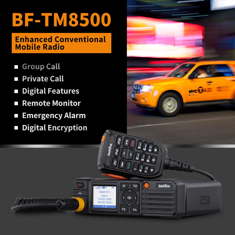 Bf-TM8500 Radio Mobile Rentable DMR Radio 50W Profitez de la capacité d'appel et des communications vocales claires Radio Mobile.