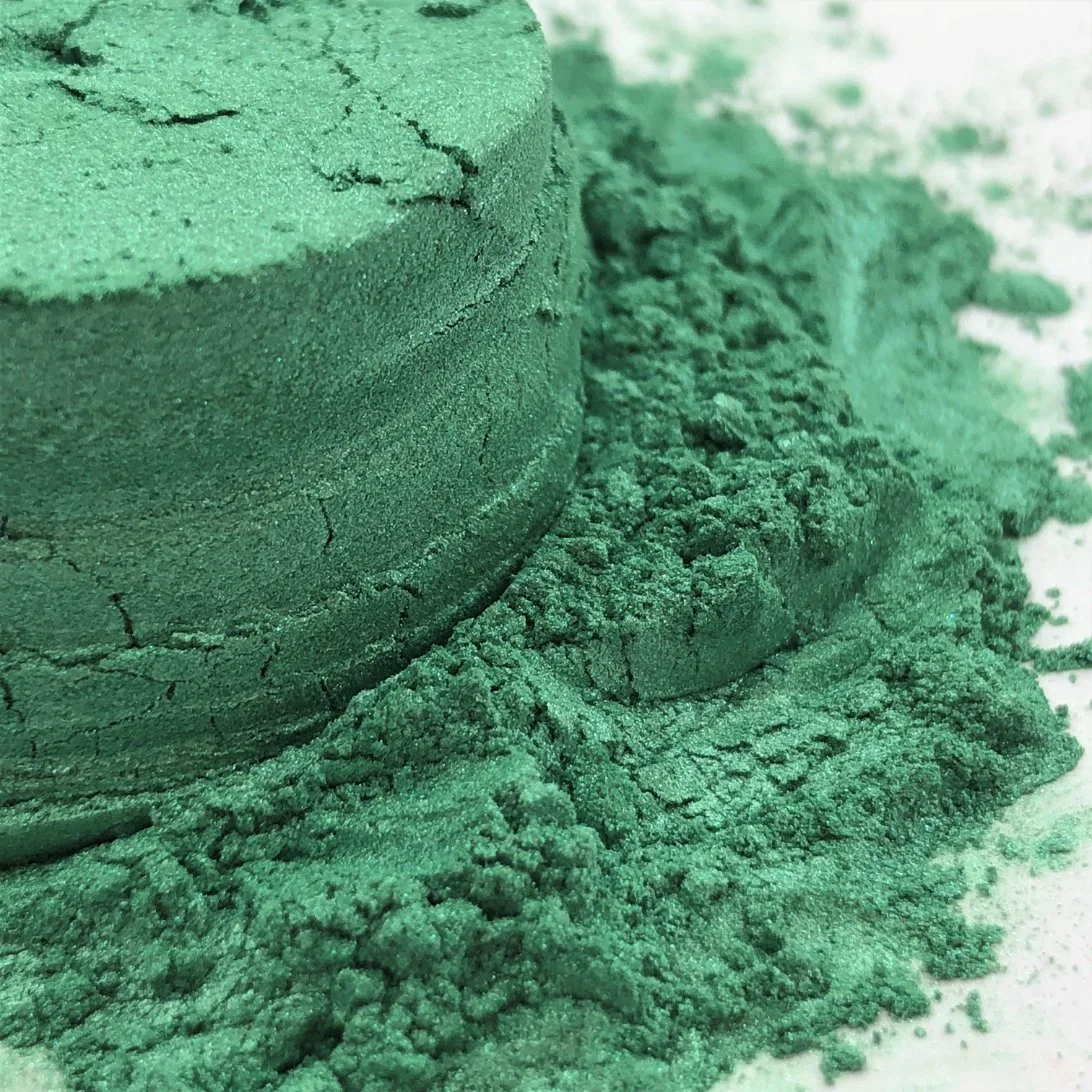 Le Mica Mica en poudre en plastique vert pomme P435 Perlescent Pigments de peinture de revêtement