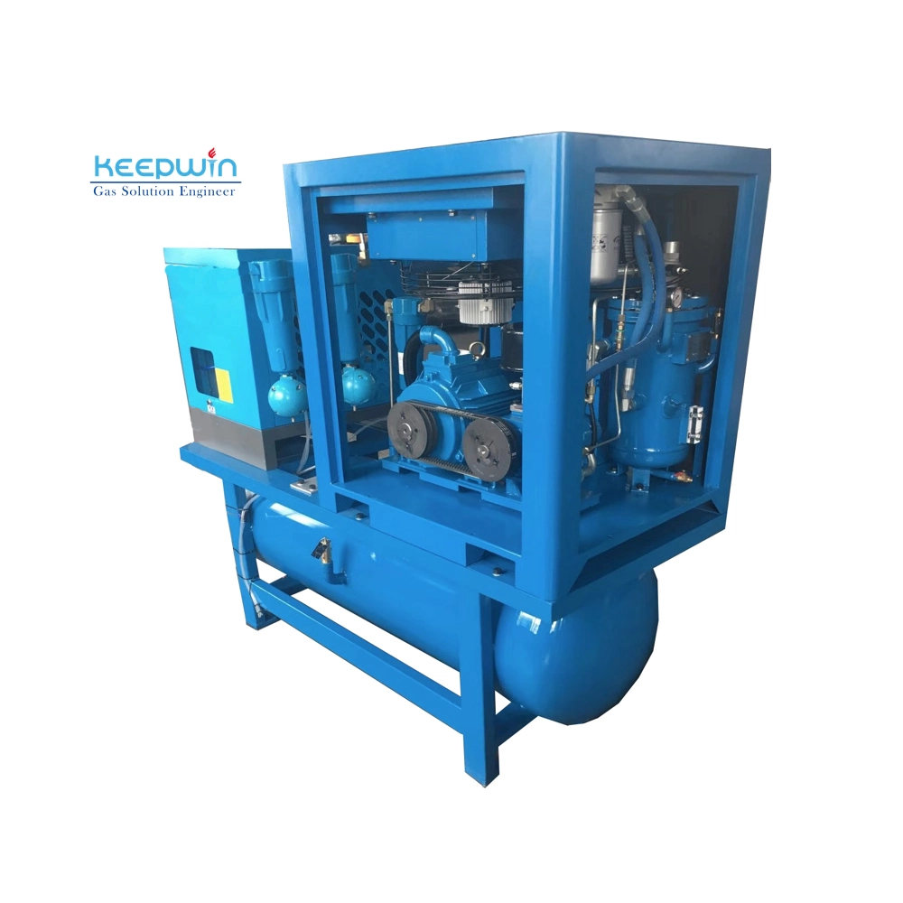 4kw 5.5kw 7.5kw 11kw 15kw 18.5kw Industry Screw Air Compressor Machine with Air Tank Air Dryer