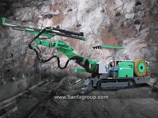 Hfj11 Les Mines souterraines Engins de forage de tunnel Jumbos boulonnage Rig