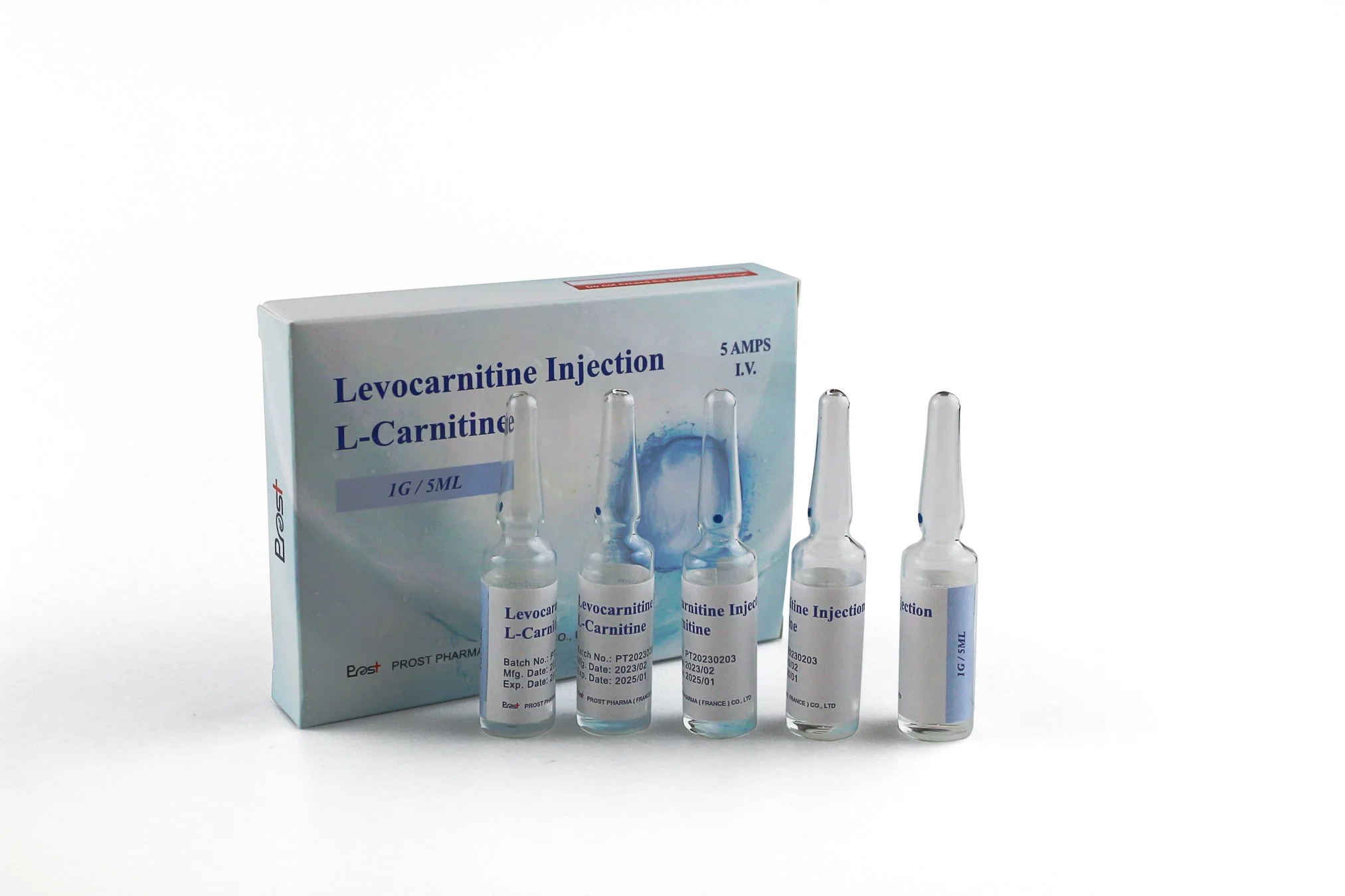 Factory Price L-Carnitine Injection 5ml 5 AMPS for Weight Loss