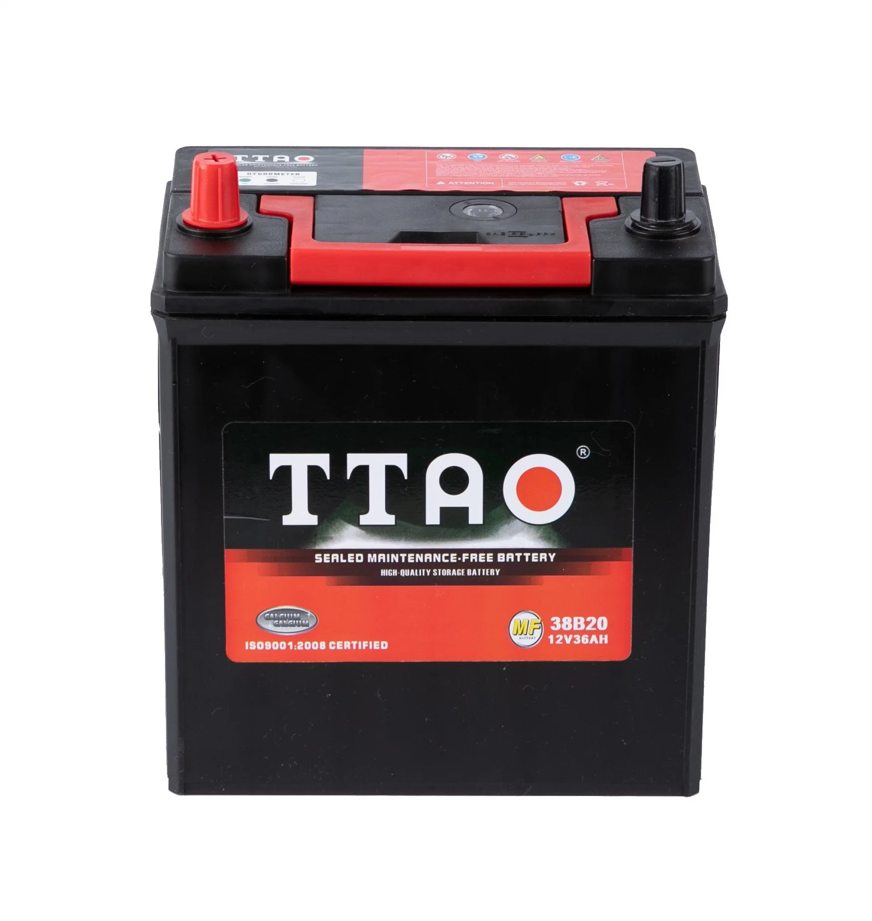 JIS36 Lepord Solar Battery Maintenance Free Lead Acid Car Battery 12V36ah