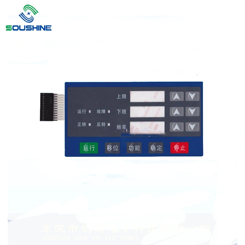 Fábrica de OEM com base PCB Janela Transparente do Interruptor de Membrana cúpula de metal