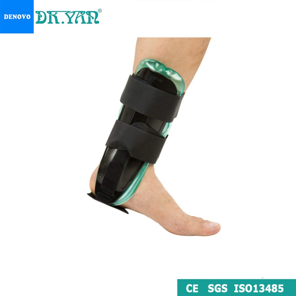 Adjustable Rigid Stirrup Ankle Splint with Air and Gel for Sprains