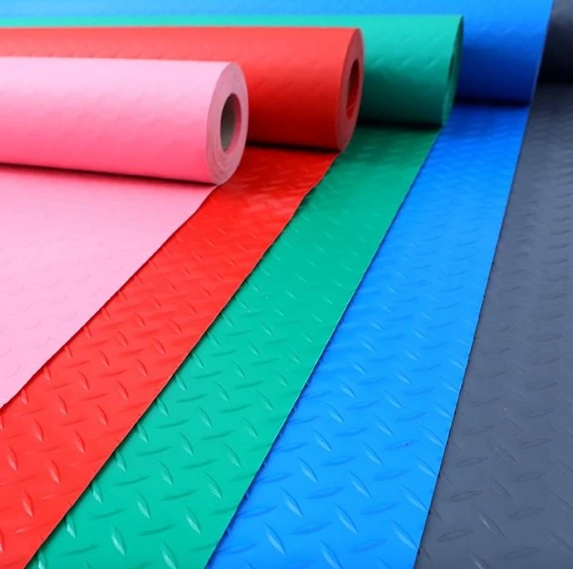 1.2mm 1.5mm Thick PVC Flooring Coin Floor Runner for Garages, Gyms, Boats, Cars, and Decoration